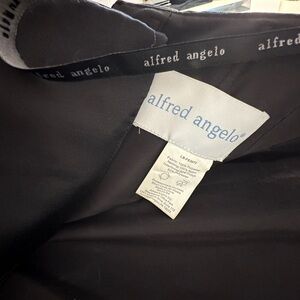 Alfred Angelo Black Strapless Gown